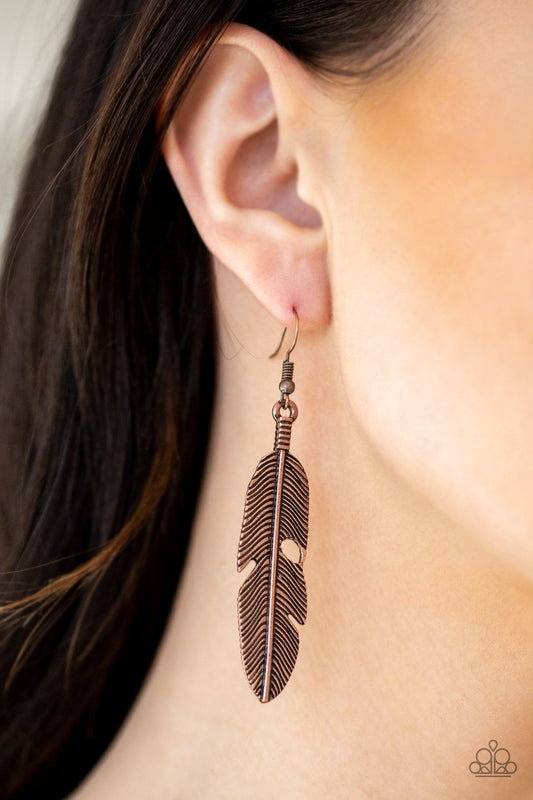 Feathers QUILL Fly - copper